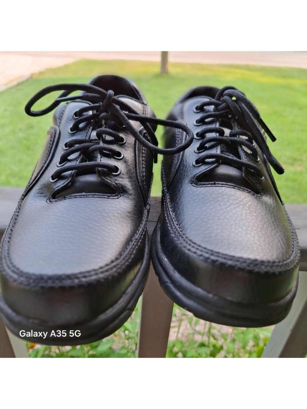 Rockport Mens Black Leather Lace-Up Walking Shoes Size 8 US